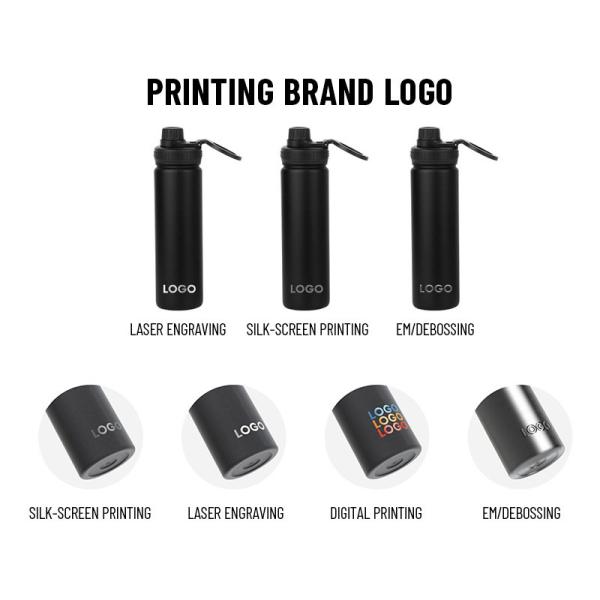 Venta al por mayor de botellas de acero inoxidable personalizadas de 25 oz aprobadas por la FDA, libres de BPA Durabilidad de grado industrial