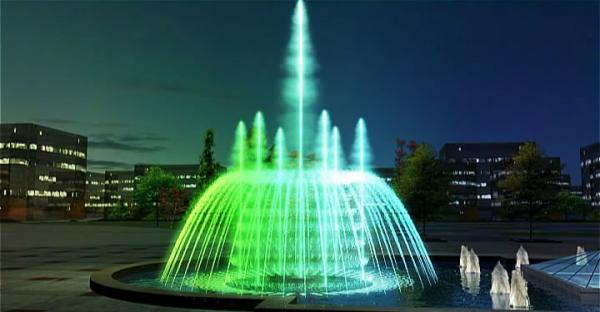 LED multi-media music dancing water fountain