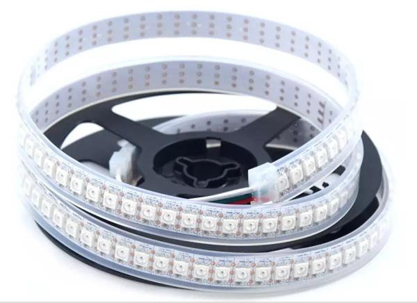 WS2812 WS2812B 144LED m 2811 IC 5050 RGB SMD Built-in Addressable Color Flexi LED Pixel Strip Light White PCB Waterproof