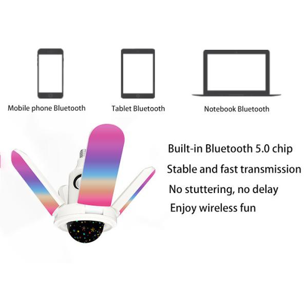 Шарик шарика 3300Lm беспроводной Bluetooth музыки PVC 40W Bluetooth ABS для комнаты