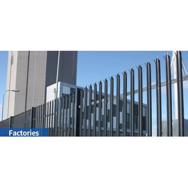 Палисад Q235 Европы одноточечный стальной ограждая высоту 2.0m для жилого