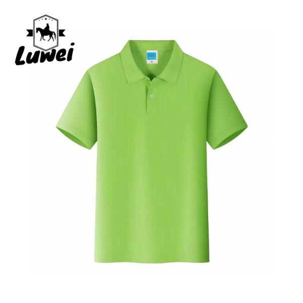 Printing Embroidered Cotton Polo T Shirts Business Office Stretch Workwear