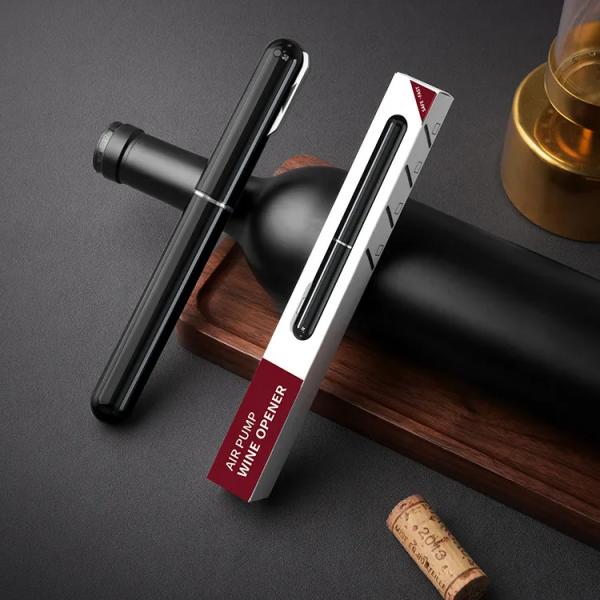 Pocket Air Pump Wine Bottle Opener Built In Foil Cutter Handheld Wine Cork Remover