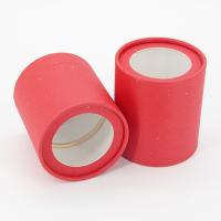 Tubo de papel kraft para embalagem de café, caixa de papel para vela cilíndrica com janela