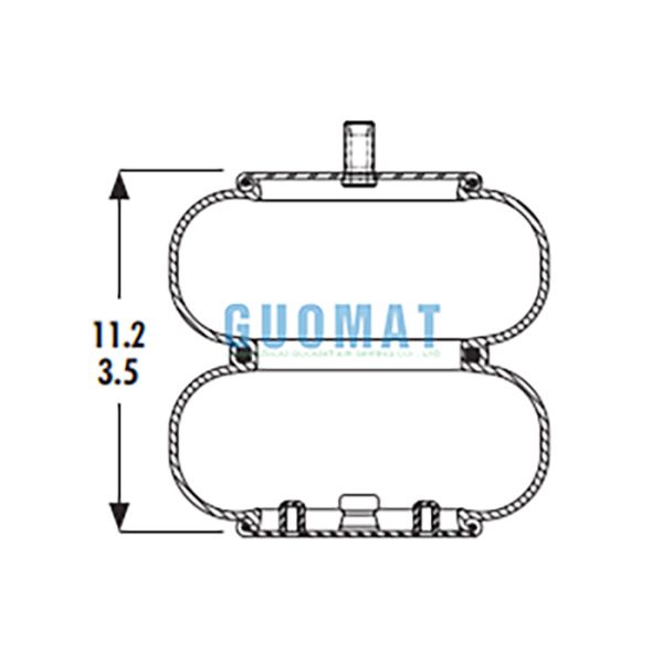 Goodyear 2B9-495 Air Suspension Spring W01-358-7897 Firestone Rubber Air Bags Supplier