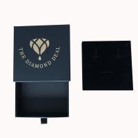 Commande personnalisée Black Exquisite Jewelry Box pour boucles d'oreilles Collier et Display de bracelet