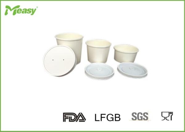 8oz / 12oz / 16oz Disposable Paper Bowl with Lid , disposable serving bowls