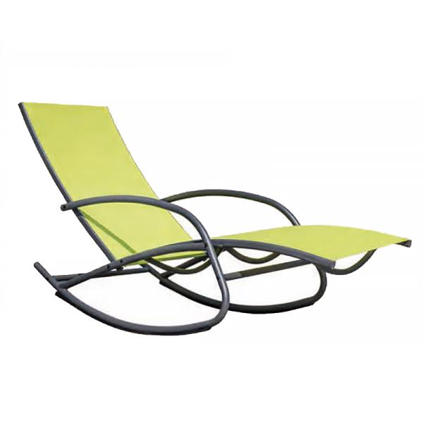 Height 820mm Depth 1610mm Aluminum Chaise Lounge , Zero Gravity Sun Loungers Unique