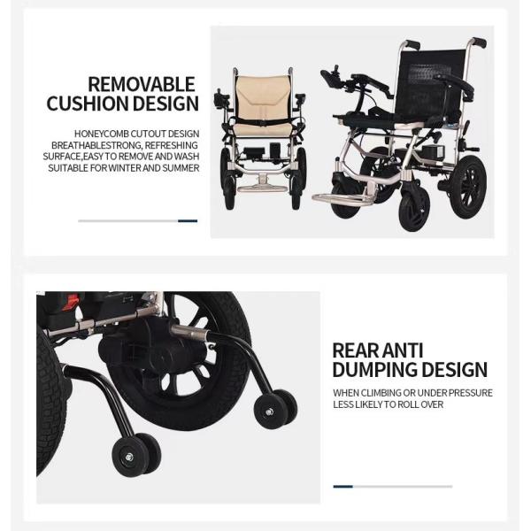 Front and Rear Intelligent Dual Control System Electric Wheelchair for Disabled Home