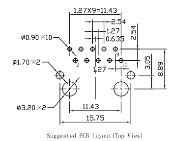 HR901130A RJ45 With Integrated 10/100BT Magnetics THT Shielded LPJG0806DNL
