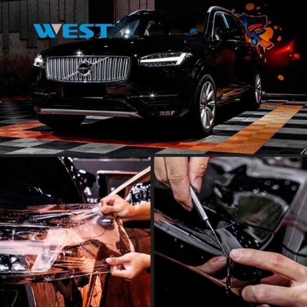 Scratch Proof Clear Paint Protection Film Black TPU Self Healing Customizable