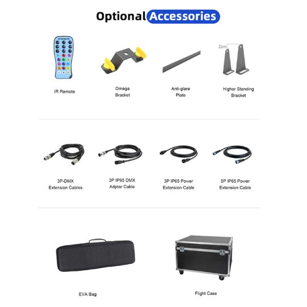 24*2W RGBW LEDs Wall Washer Light Stage Effect Lighting With Remote Controller DMX for Concert Party KTV Wall Wash Light