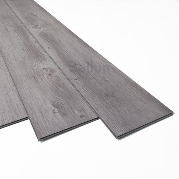 Commercial Grade Gray Vinyl Flooring with Uniclick System and Waterproof PVC Veneer