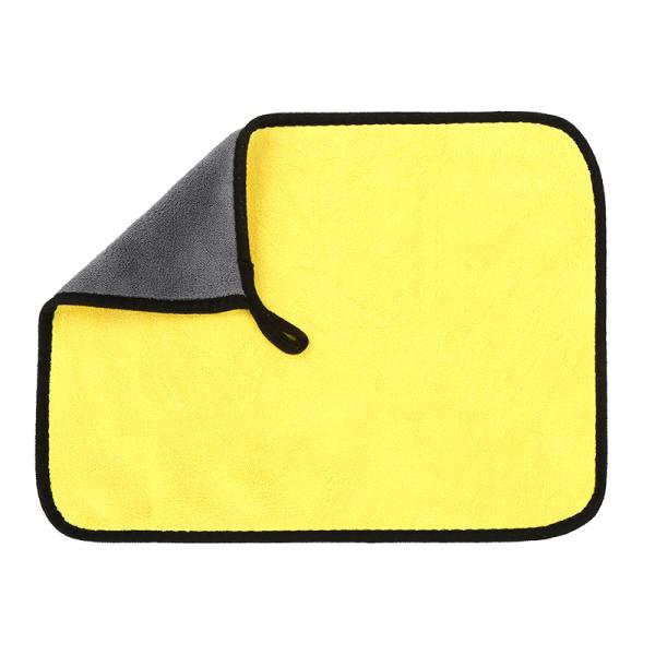 Toalla de limpieza de automóviles Toalla de ventana Super suave Vello de coral sin linto para el spa del hotel en casa