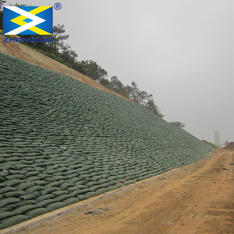 ткань 100-800g Geo кладет Geobag в мешки Dewatering для подпорной стенки земли