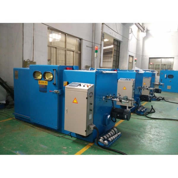 PLC Control Bare Copper Wire Twisting Machine Magnetic Tension Pay Off Equipment