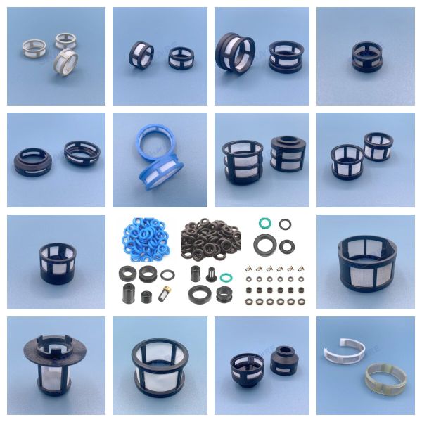 Car Universal Nozzle Fuel Injector Filter Basket Kit Replacement