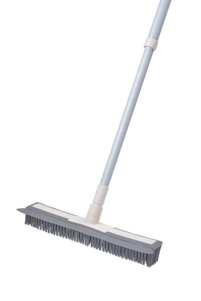 Carpet Rake Rubber Dust Push Broom Soft Squeegee Pet Hair Broom Hardwood Floors