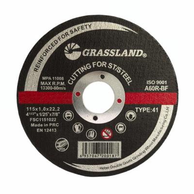 115X1X22.2, Thinner Design GRASSLAND 115mm Cutting Wheel for Faster and Cleaner Cuts on Steel and Stainless Steel INOX