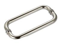 O Type poignée de porte en verre en acier inoxydable adapté à la fois résidentiel et commercial