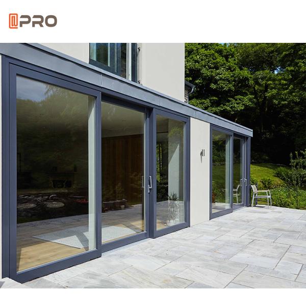 Aluminum Sliding Glass Patio Doors Exterior Huge Modern ISO9001
