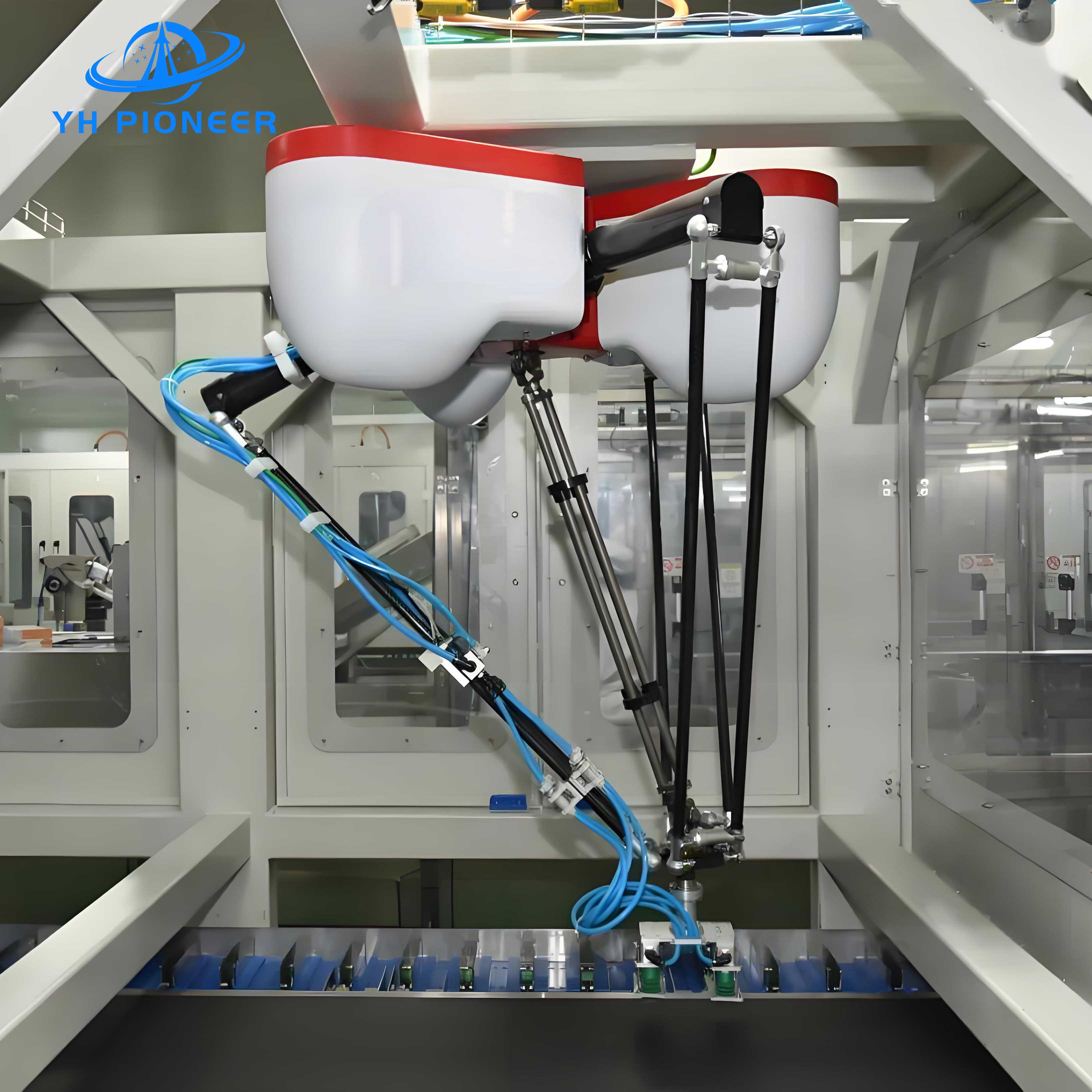 Усовершенствованный аппарат Delta Robot Bag Case Packer с 60 пакетами в минуту 5 кг полезной нагрузки.