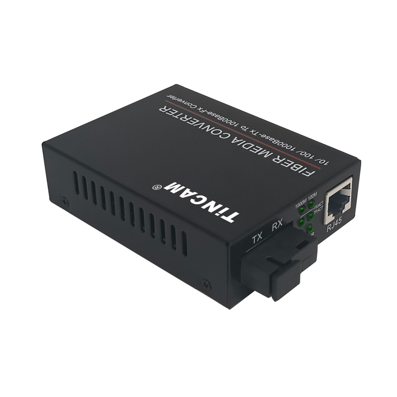 10/100/1000Mbps Gigabit Single-Mode Single-Fiber Media Converter 20km SC 1310/1550nm Marvell Chip TBC-MC3612E-S20AB