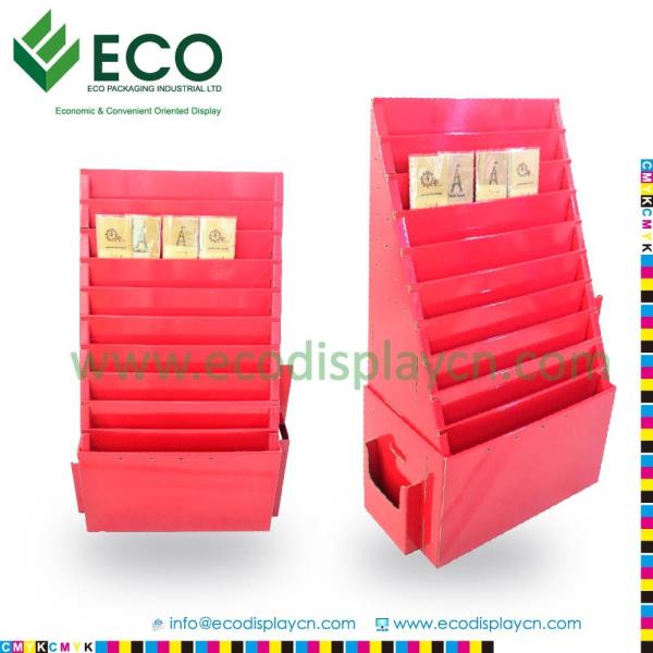 Multi Shelf Paper Display Stands For Greeting Card, Christmas Card Display