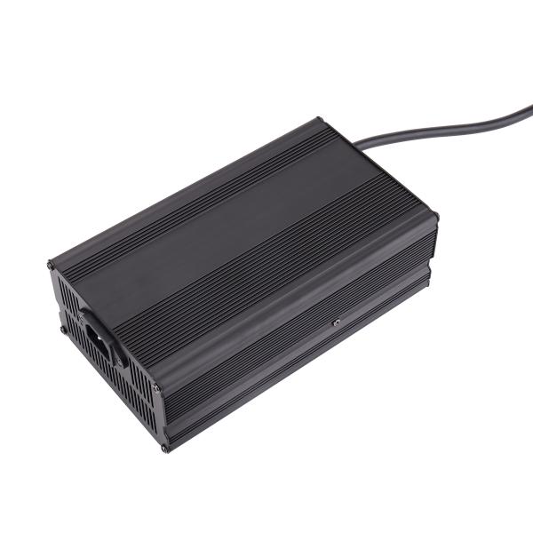 54.6V Smart Lithium Battery Charger with Aluminum Shell for LiFePO4 and Lead Acid Batteries