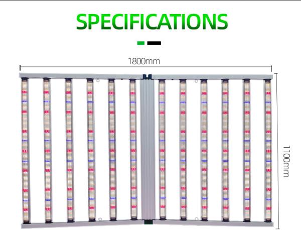 1200W Foldable Full Spectrum Indoor LED Grow Lights Para Plantas