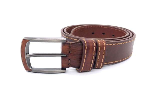 Outdoor Retro Needle Buckle 3.8cm Mens Casual Leather Belt