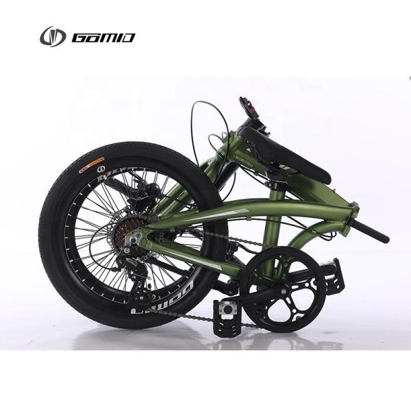 20*1.75 Tire Width GOMID Aluminium Alloy Folding City Bike with SHIMANO Gear and Hydraulic Disk Brake 14KG Gross Weight
