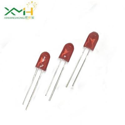 Oval Dip 620nm Low Power LED 546 30mA Red Lens Single Diode LED