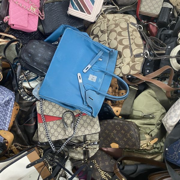 Second Hand PU Shoulder Bags Ukay Leather Women's Used Designer Handbags