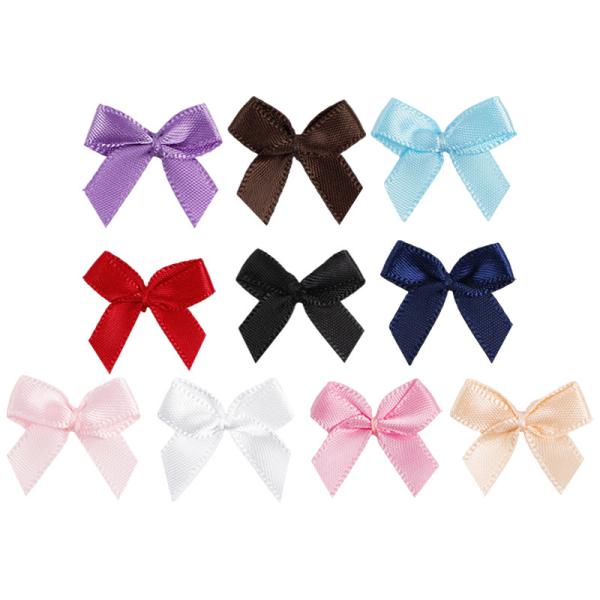 Mini Arcos Satin Regalo Faixa Arco Para Vestuário Acessórios Arcos DIY feitos à mão para artesanato MSD