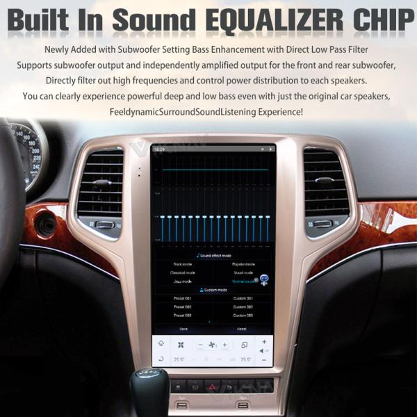 Стерео игрока автомобильного радиоприемника андроида 11 виллиса навигация GPS большого Cherokee автоматическая аудио