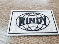 Repassé sur les insignes faits sur commande de tissu de vêtements, a gravé des labels en refief de TPU