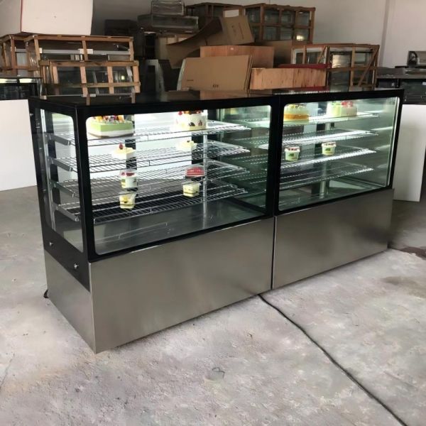 Customized Electric Cake Display Refrigerator Cake Showcase Chiller 4pcs Shelves