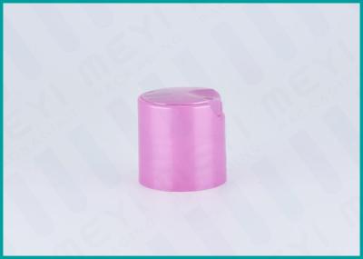 Tampões distribuidores 28/410 do plástico cor-de-rosa da parte superior do disco para a garrafa do distribuidor da loção