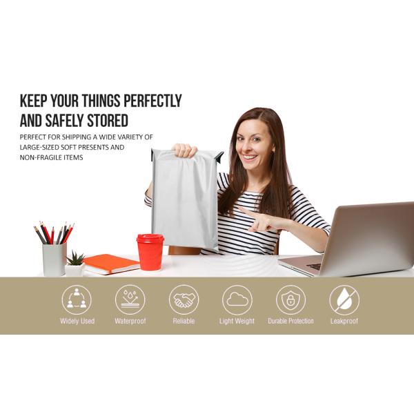 Eco-Friendly Waterproof Durable Grey/White PLA Biodegradable Courier Bags,100% Compostable And Biodegradable Courier Env