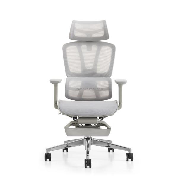 Ergonomic Massage PP Shell Swivel Mesh Office Chair With 3D Adjustable Armrests