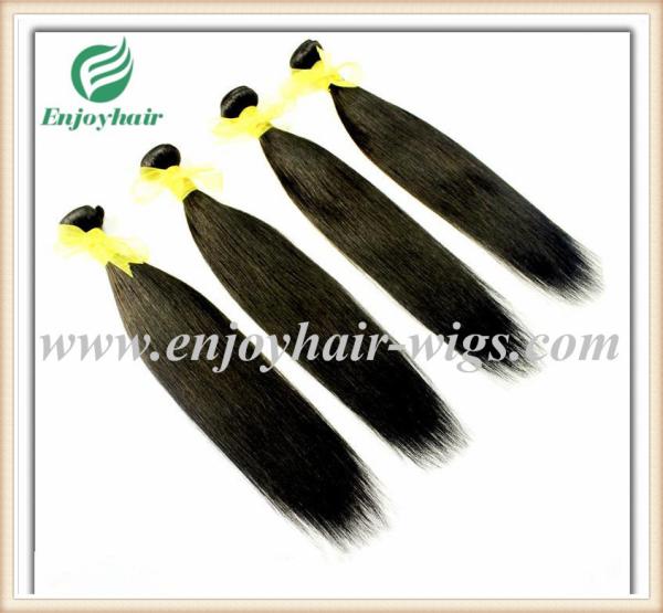 Brazilian 5A virgin remy hair weave ,natural color(can be dye) straight  10''-26''length