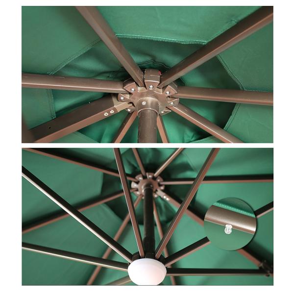 Manual Opening Outdoor Garden Patio Umbrella 1.4m 1.6m 1.8m2m 2.2m Durable