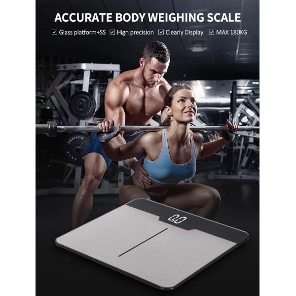 Household Steel Platform 396LBS Electronic Bathroom Scale