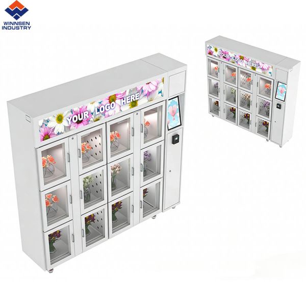 Winnsen Commercial Flower Vending Machine with 19 Inch LCD Cooling System and Real-Time Stock Monitoring