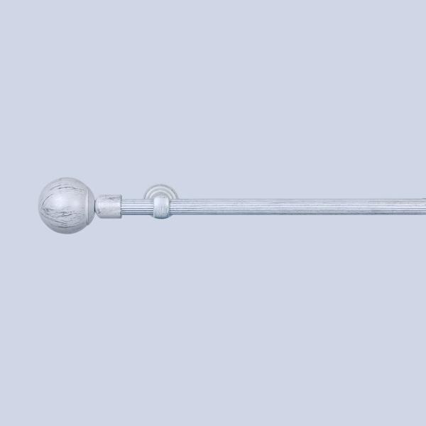 Windows Home Decoration Pipe Curtain Rods With Accessories 2m 2.5m White Sliver