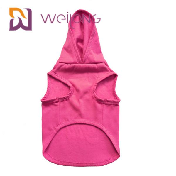 Colourful Rubber Print Birthday Pet Hoodie Customized Pink Dog Hoodie