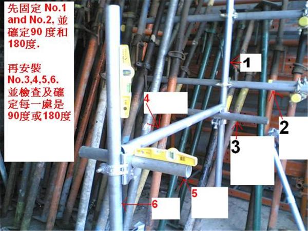 Heavy Duty Intermediate Scaffold Transom Aluminum Scaffold Tube Powder Coated