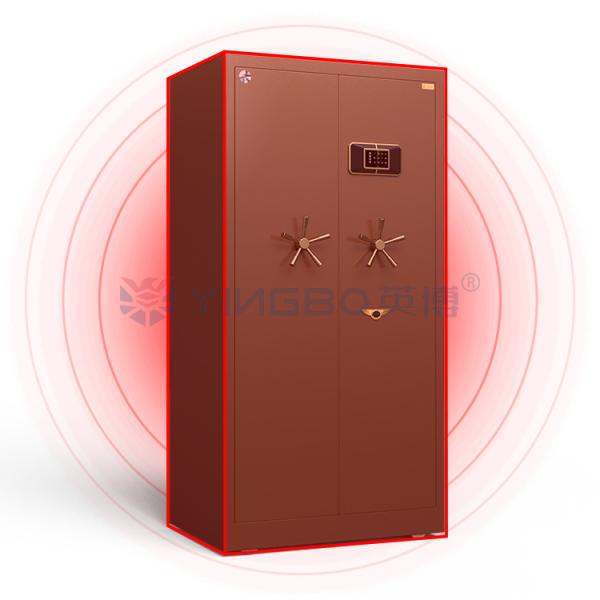 Double Alarm Solid Movable Steel Safe Cabinet Door H1800mm For Security