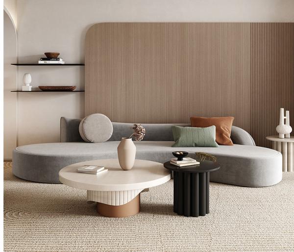 ISO18001 35cm Hotel Coffee Tables Nordic Solid Paint Small And Large Tea Table Combination